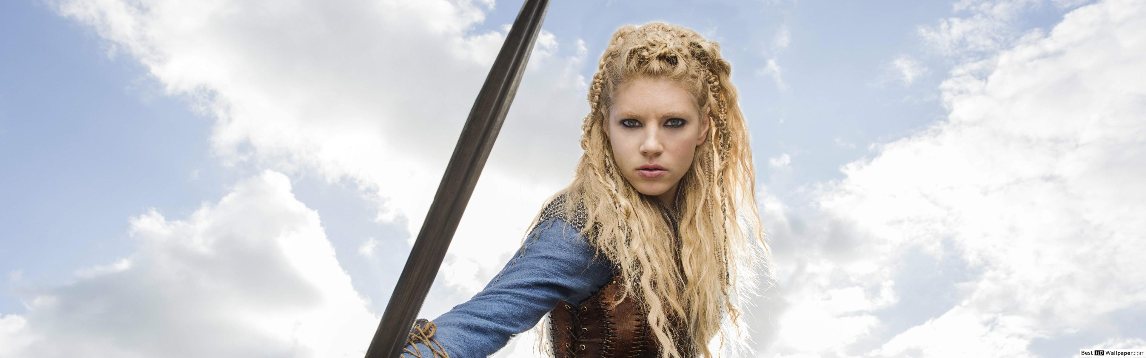 3840x1200 Vikings series HD wallpaper download