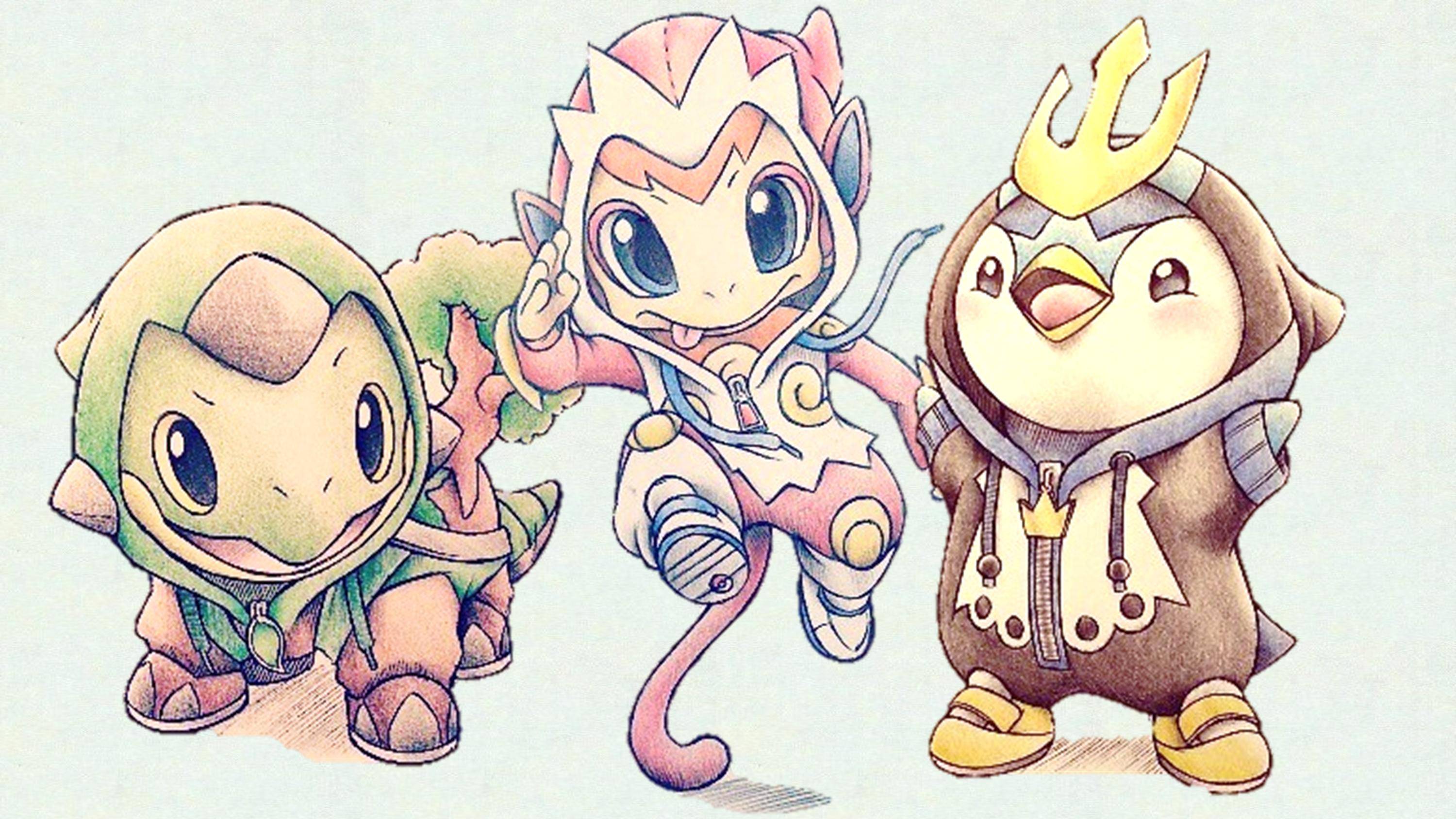 3000x1688 Cute Baby Pokemon Starter