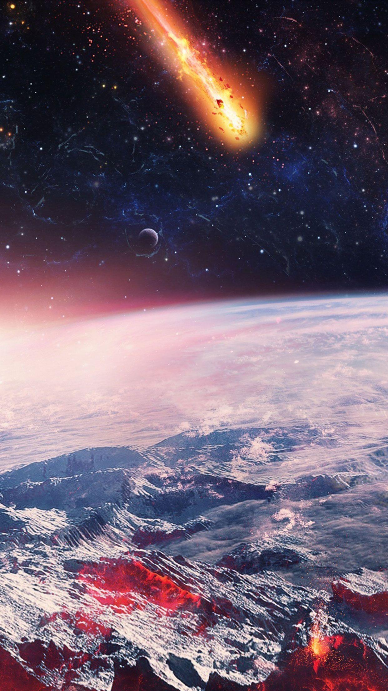 1242x2208 Galaxy stars night planets asteroid wallpaper #iPhone #Android