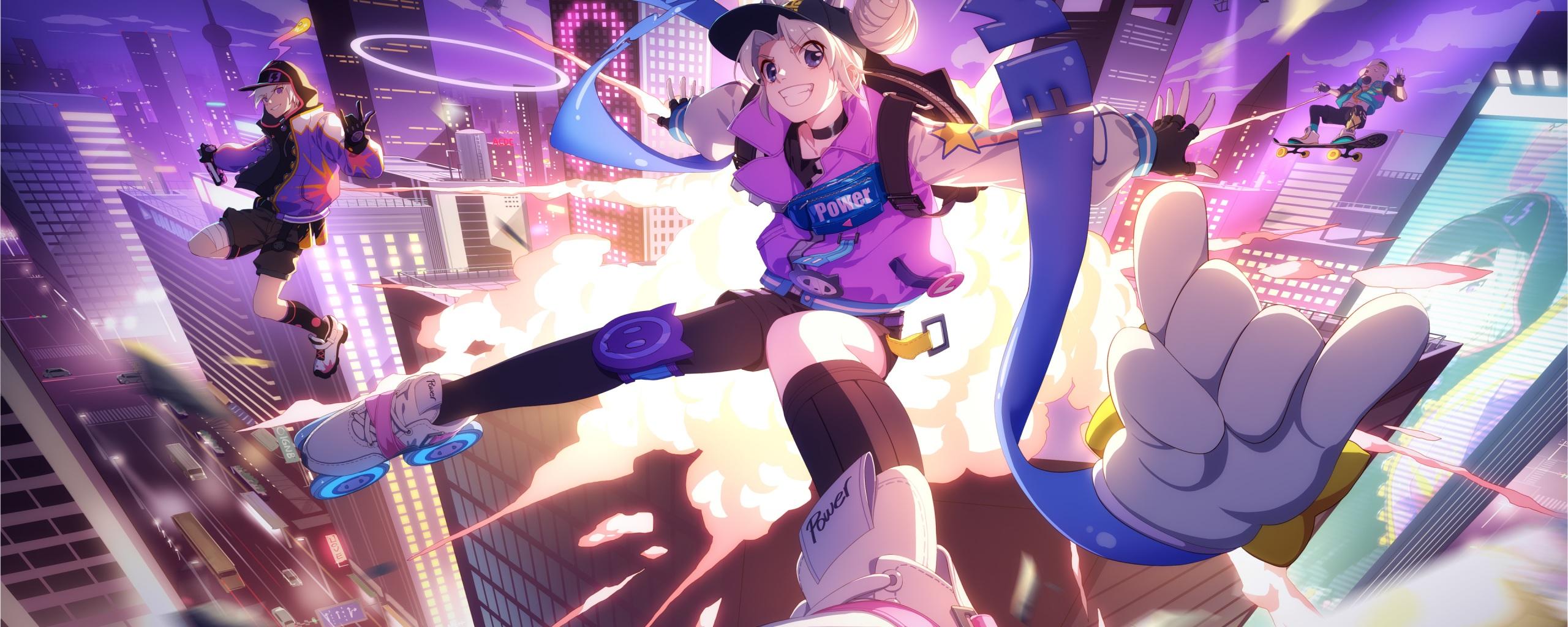2560x1024 Wallpaper 4k Anime Sneaker Girl Illustration 4k Wallpaper