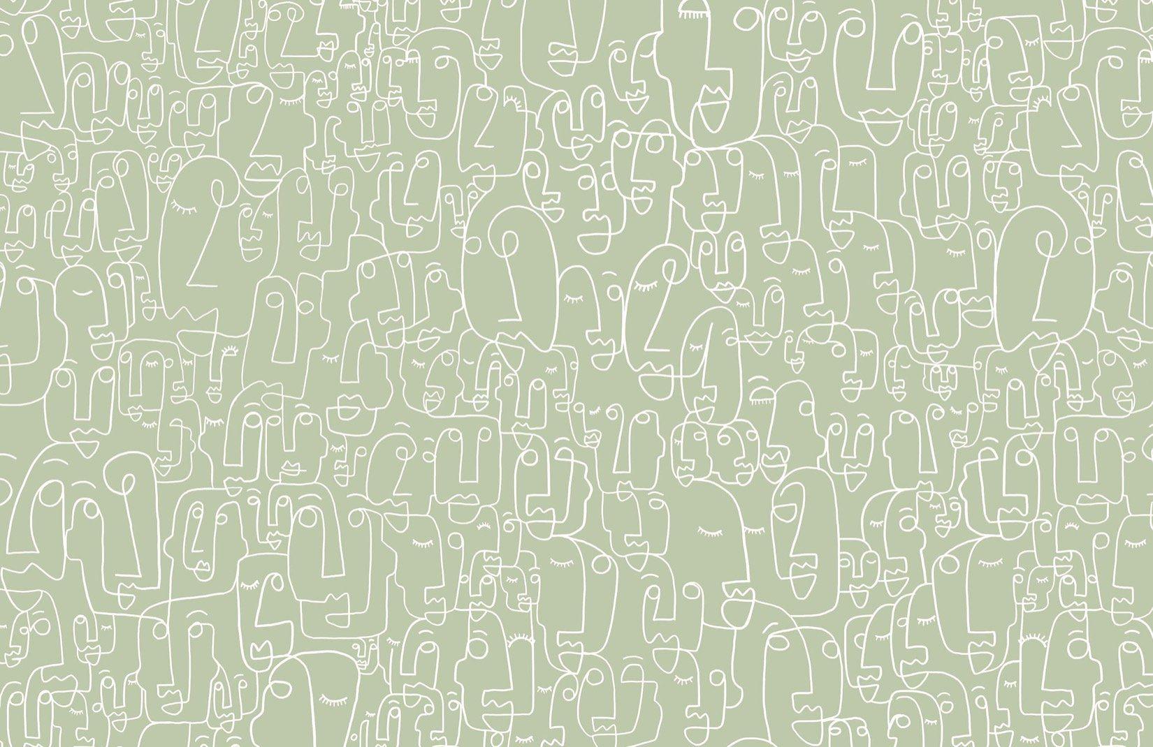 Premium Vector  Vector abstract illustration in pale green tones with palm  leaves for wallpapers backgrounds covers designs