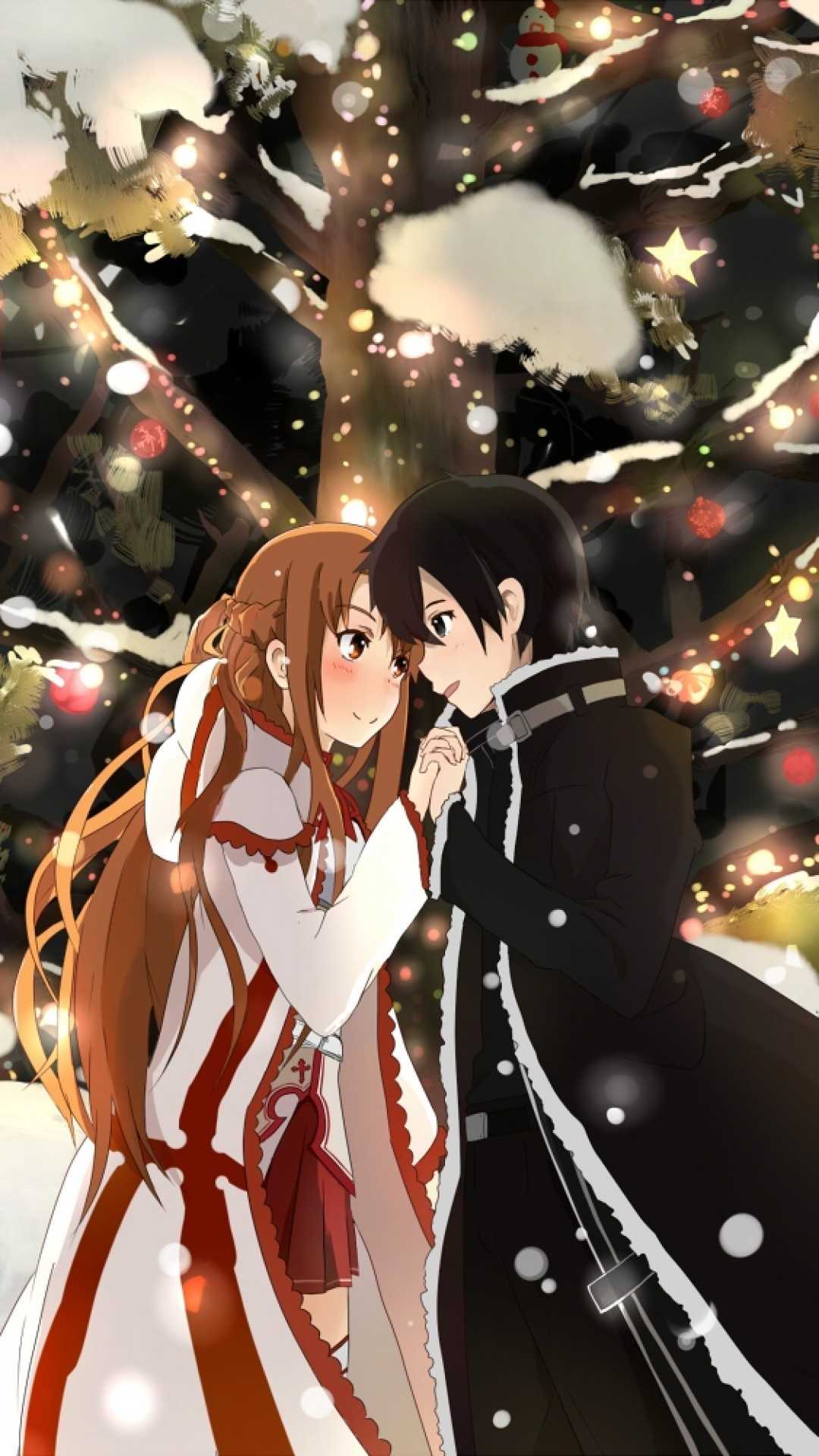1080x1920 Asuna and Kirito Wallpaper iPhone Free HD Wallpaper