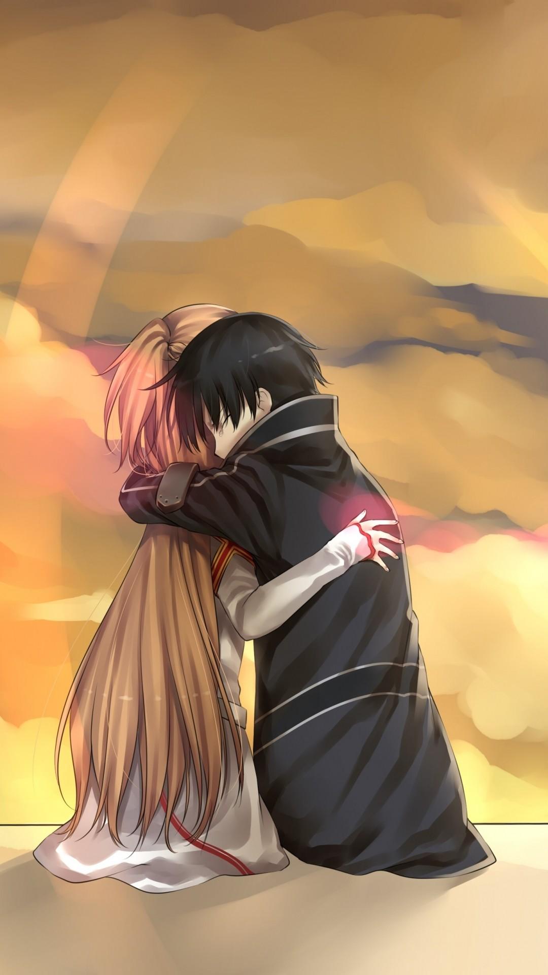 1080x1920 Anime Sword Art Online Kirito Asuna Yuuki. Wallpaper 132669