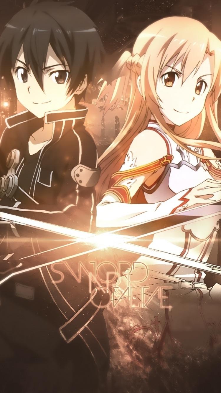 750x1334 Sword art online wallpaper