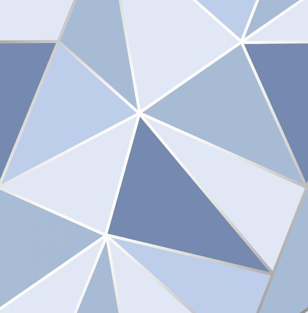 1006x1024 Geometric Blue Wallpaper