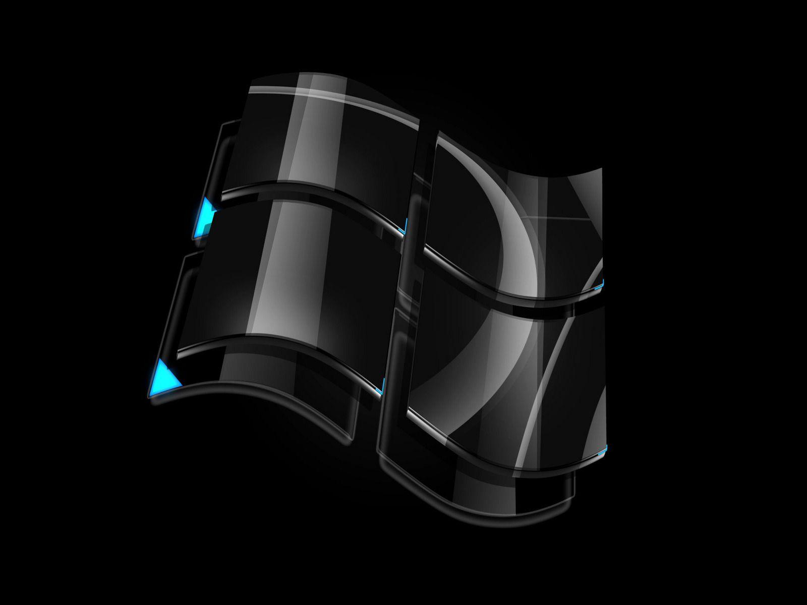 1600x1200 Black Windows Wallpaper