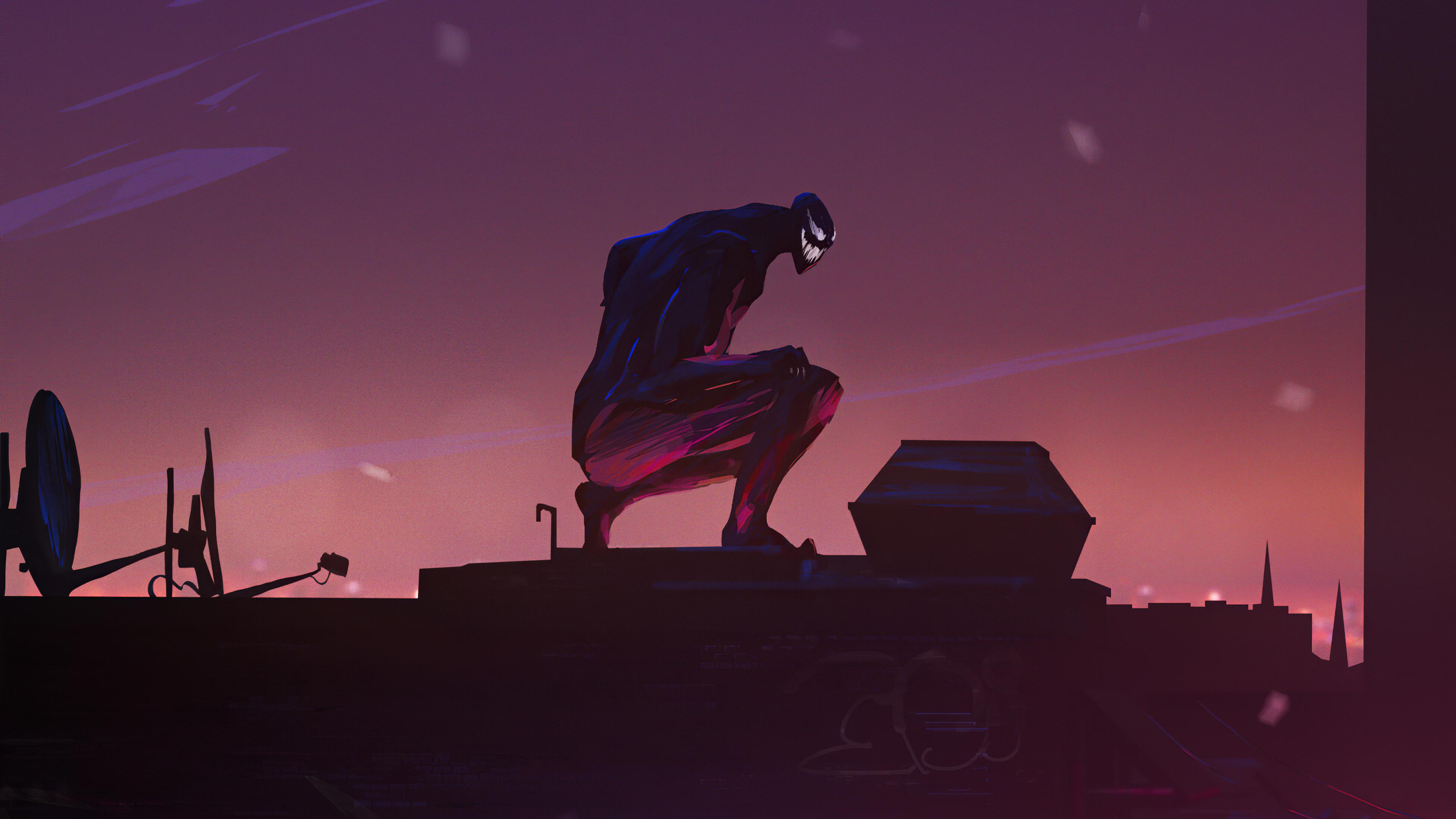 3840x2160 Wallpaper 4k Venom Minimal Art Wallpaper