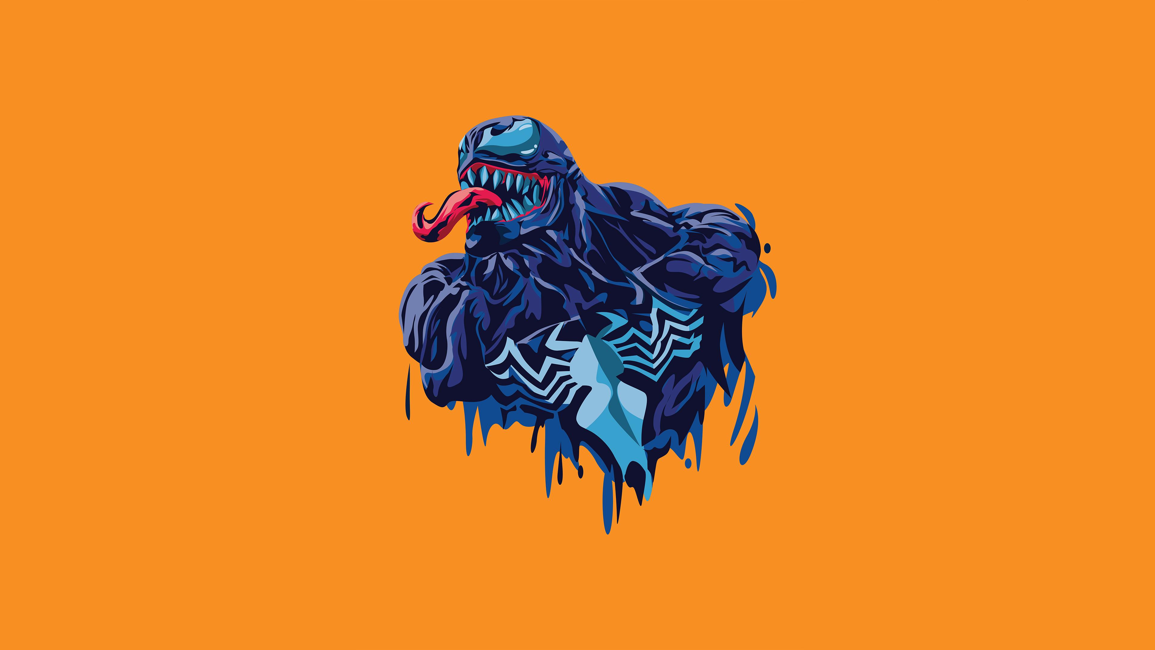3840x2160 Venom Minimalist Illustration Wallpaper 4k Ultra HD