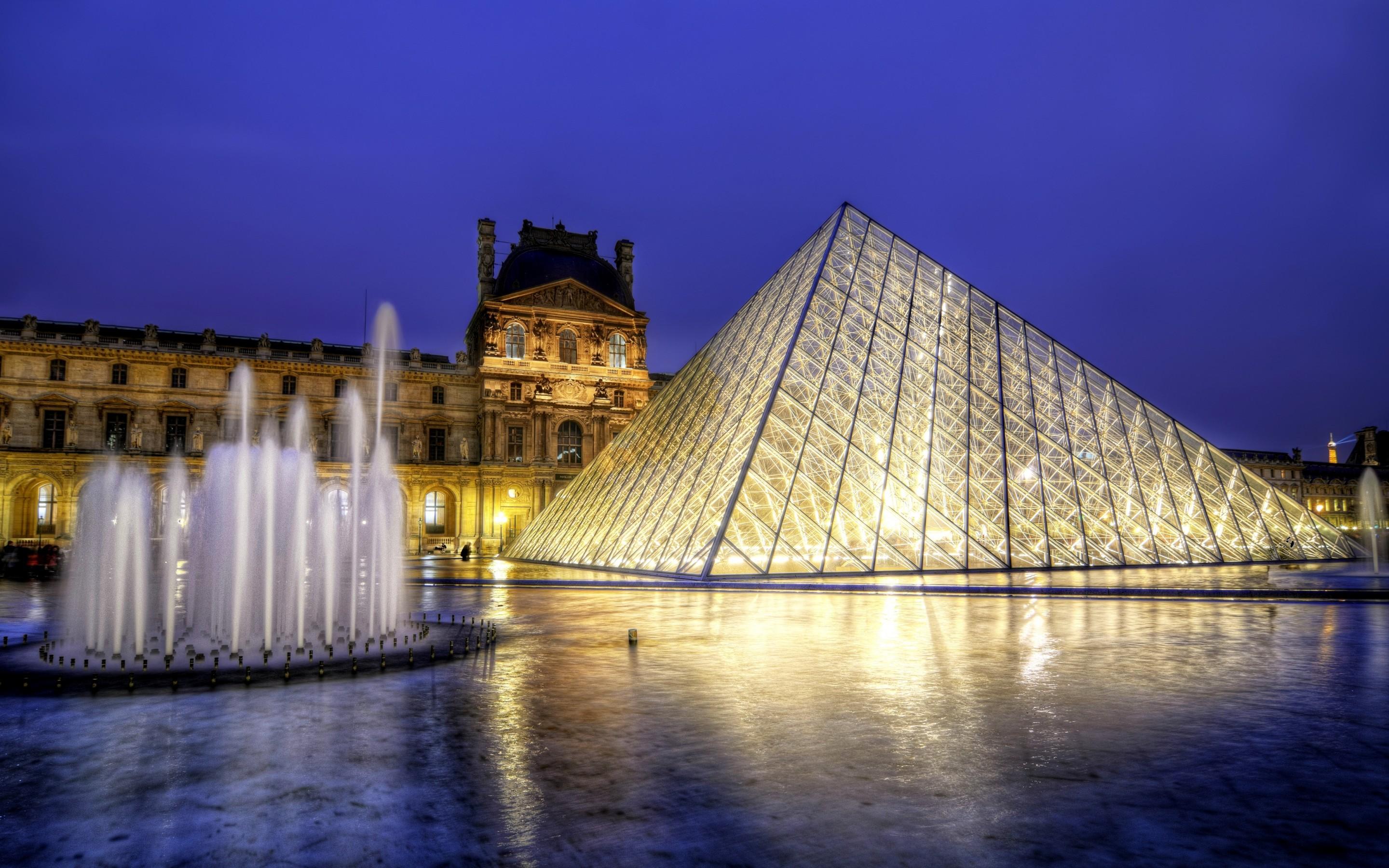 2880x1800 Louvre Art HD Wallpaper