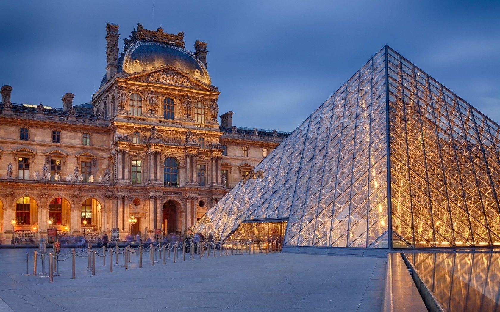 1680x1050 The Louvre, Paris, France, Pyramid HD Wallpaper / Desktop and Mobile Image & Photo