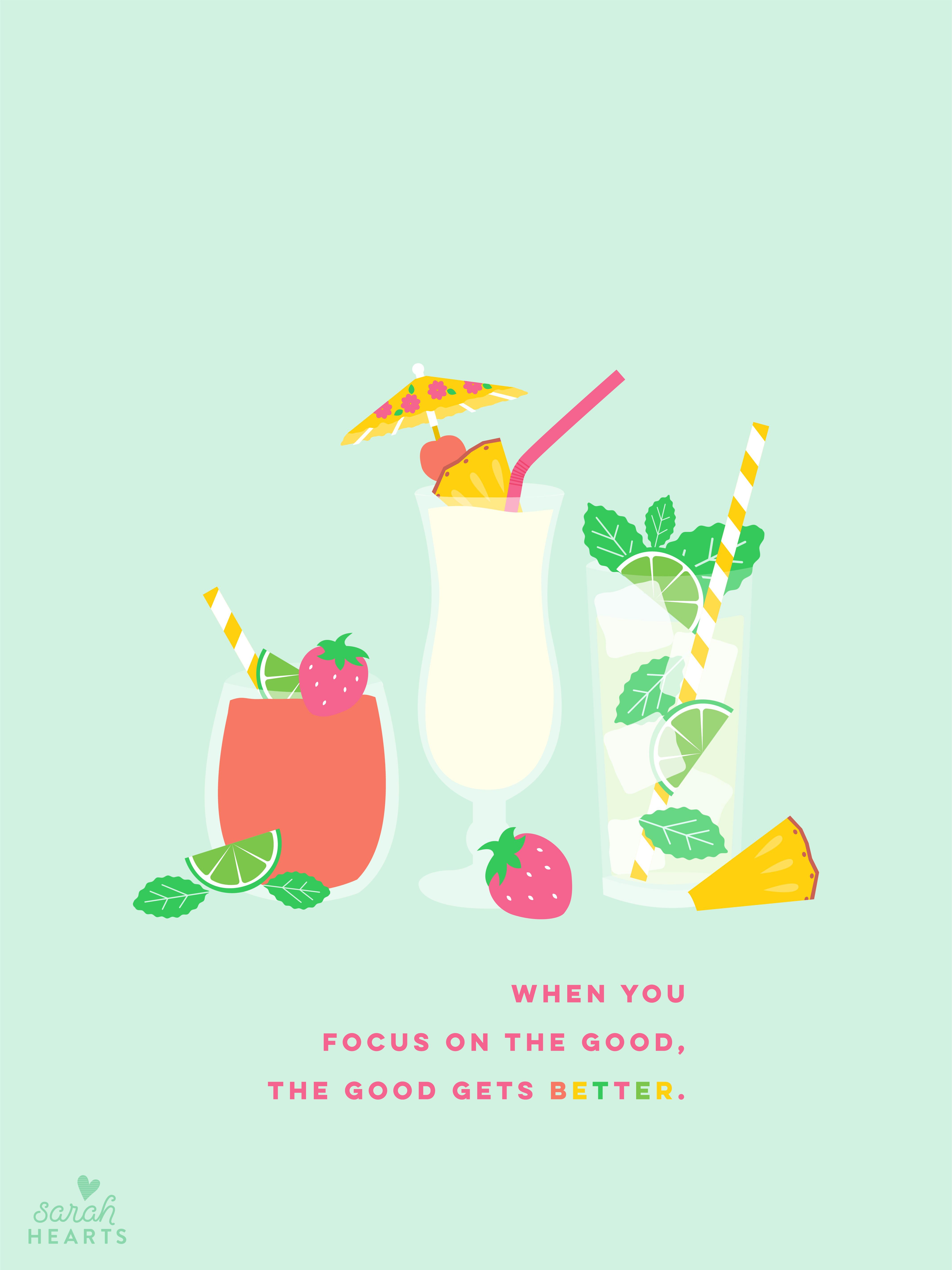 4268x5692 July 2019 Summer Drinks Calendar Wallpaper