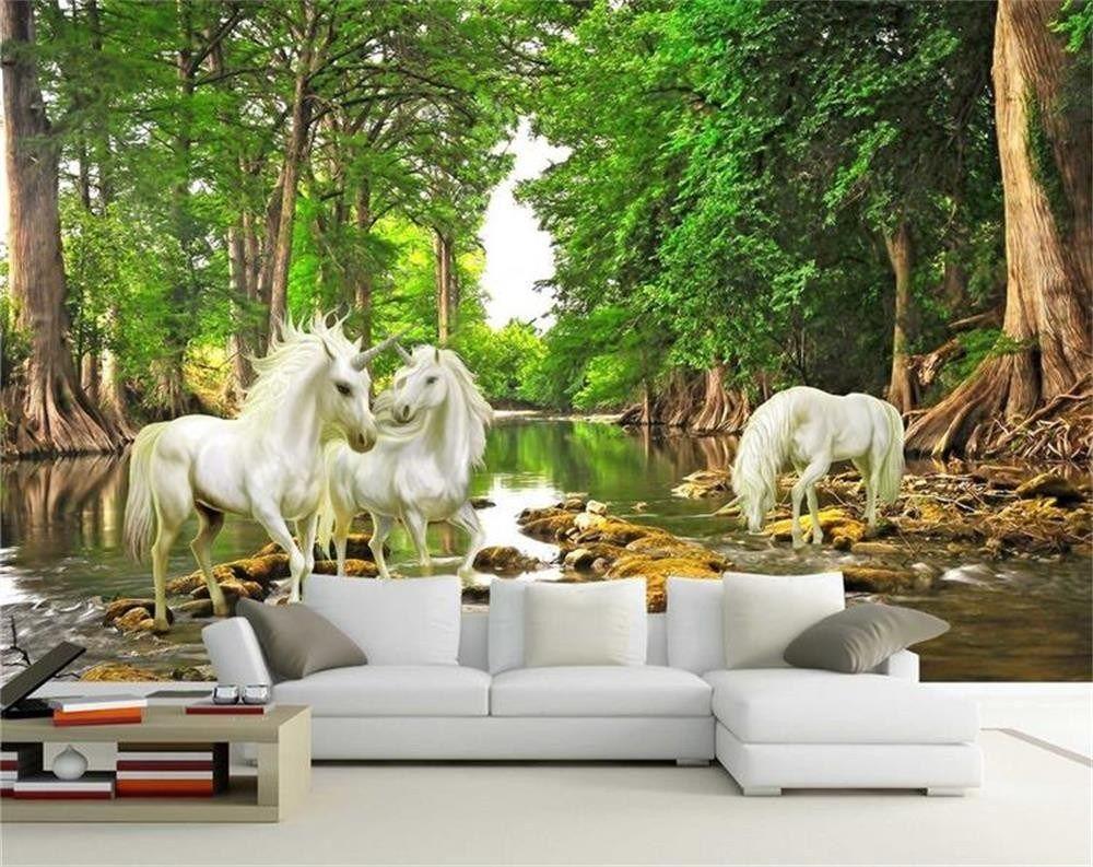 1000x793 ✅beibehang 3D Wallpaper Custom Photo HD Mural Alone Wildebeest