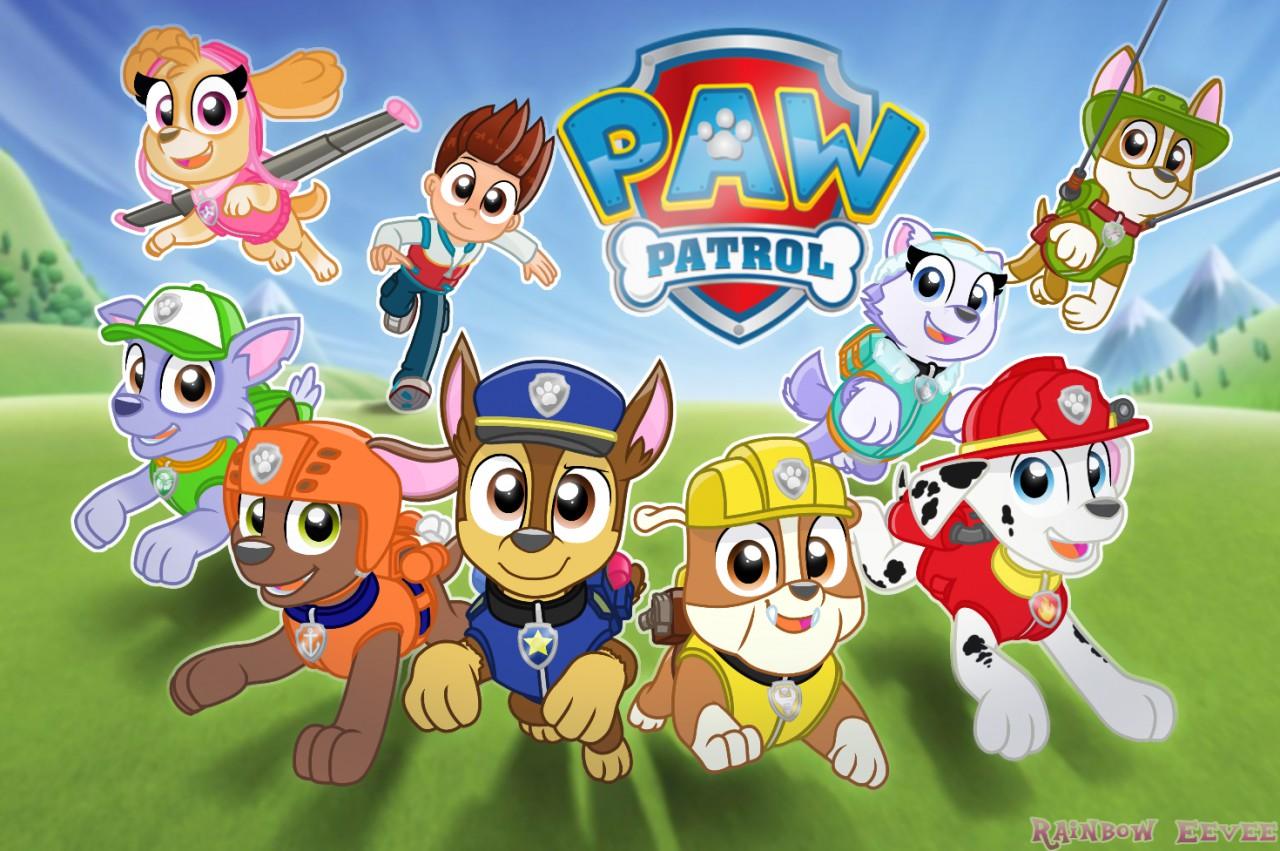 1280x851 PAW Patrol in action Wallpaper by RainbowEeveeYT - Fur Affinity [dot] net