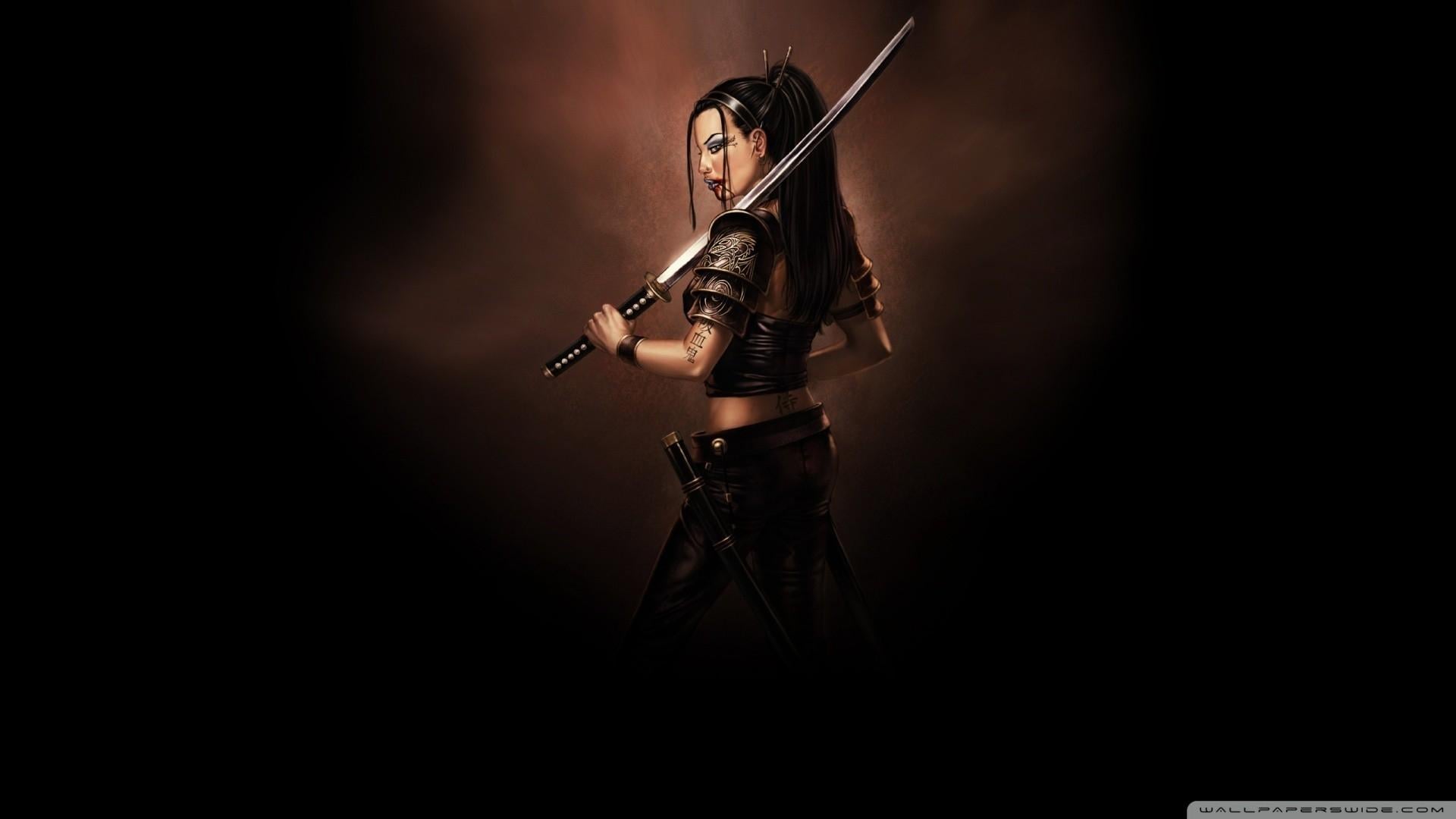 1920x1080 samurai fantasy art swords 1920x1080 wallpaper High Quality Wallpaper, High Definition Wallpaper
