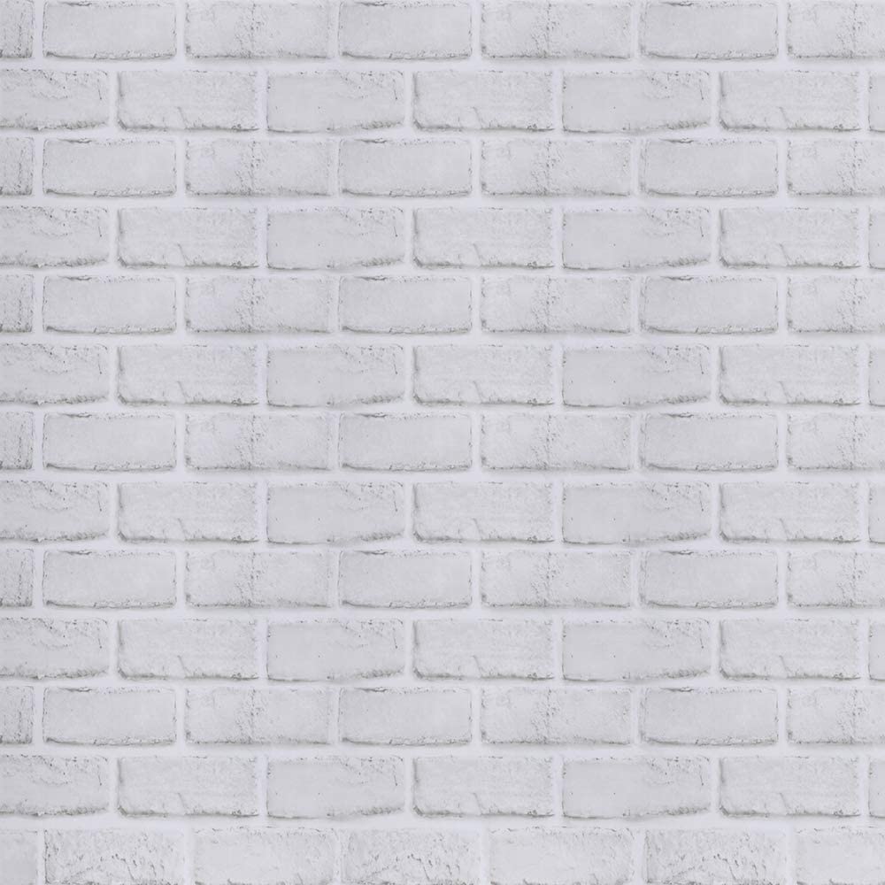 1000x1000 White Brick Wallpaper Self Adhesive Peel and Stick 17.71In X 118 in Removable Easy to Clean Festival Events Decoration Home DIY Project Furniture Renovation : Tools & Home Improvement