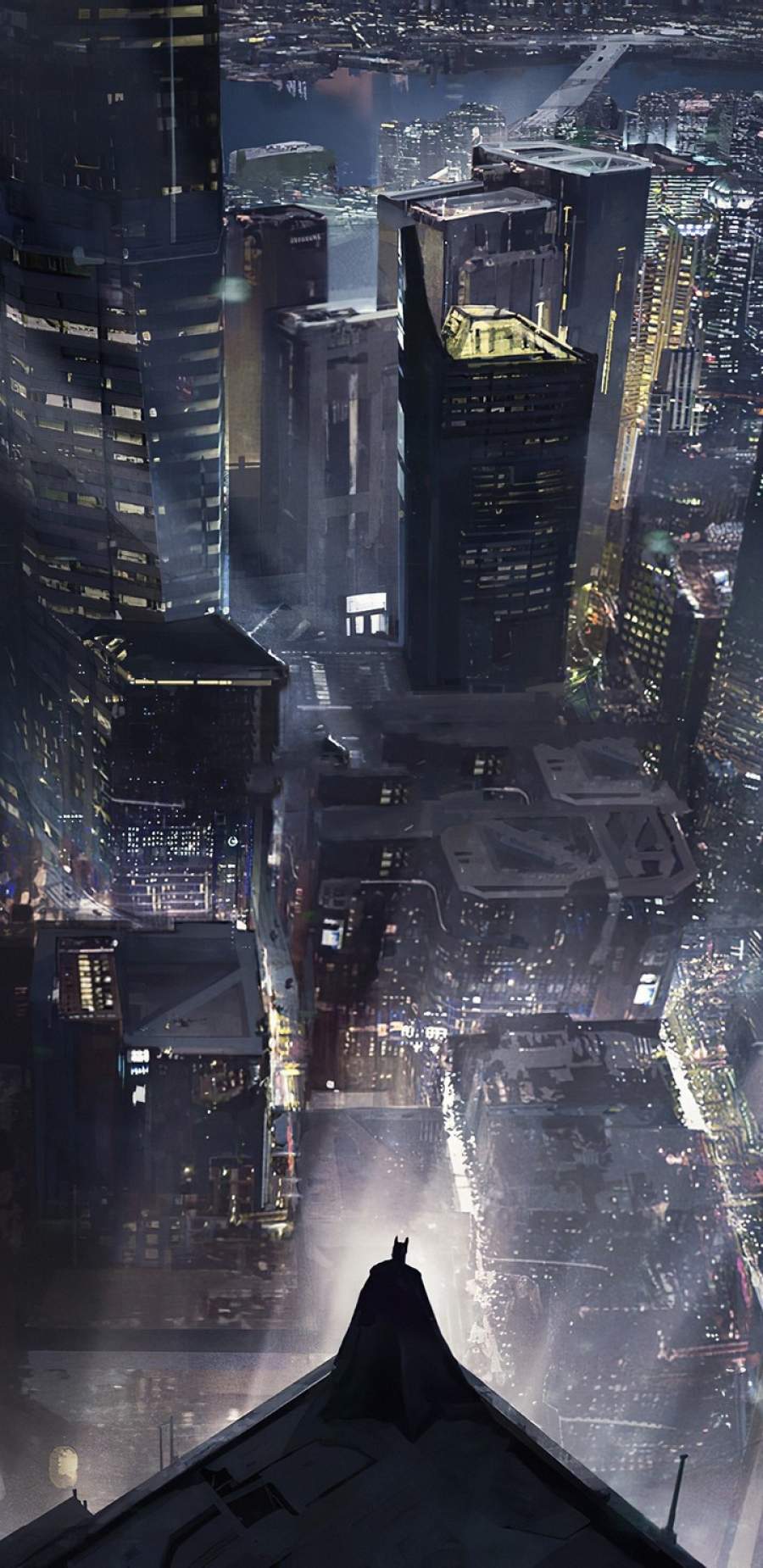 900x1850 Batman Gotham City IPhone Wallpaper Wallpaper : iPhone Wallpaper