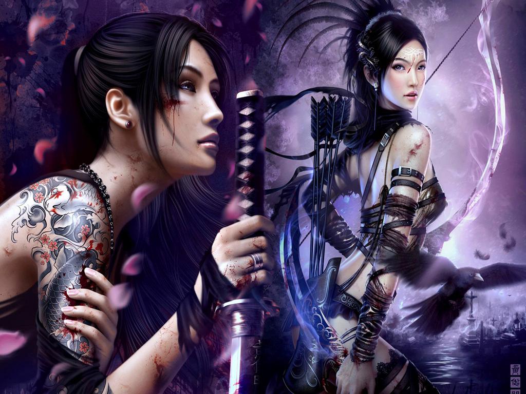 1024x768 Free download fantaisie image Woman Warriors HD fond dcran and background [1024x768] for your Desktop, Mobile & Tablet. Explore Warrior Girl Wallpaper. Female Warrior Wallpaper, Anime Female Warrior Wallpaper
