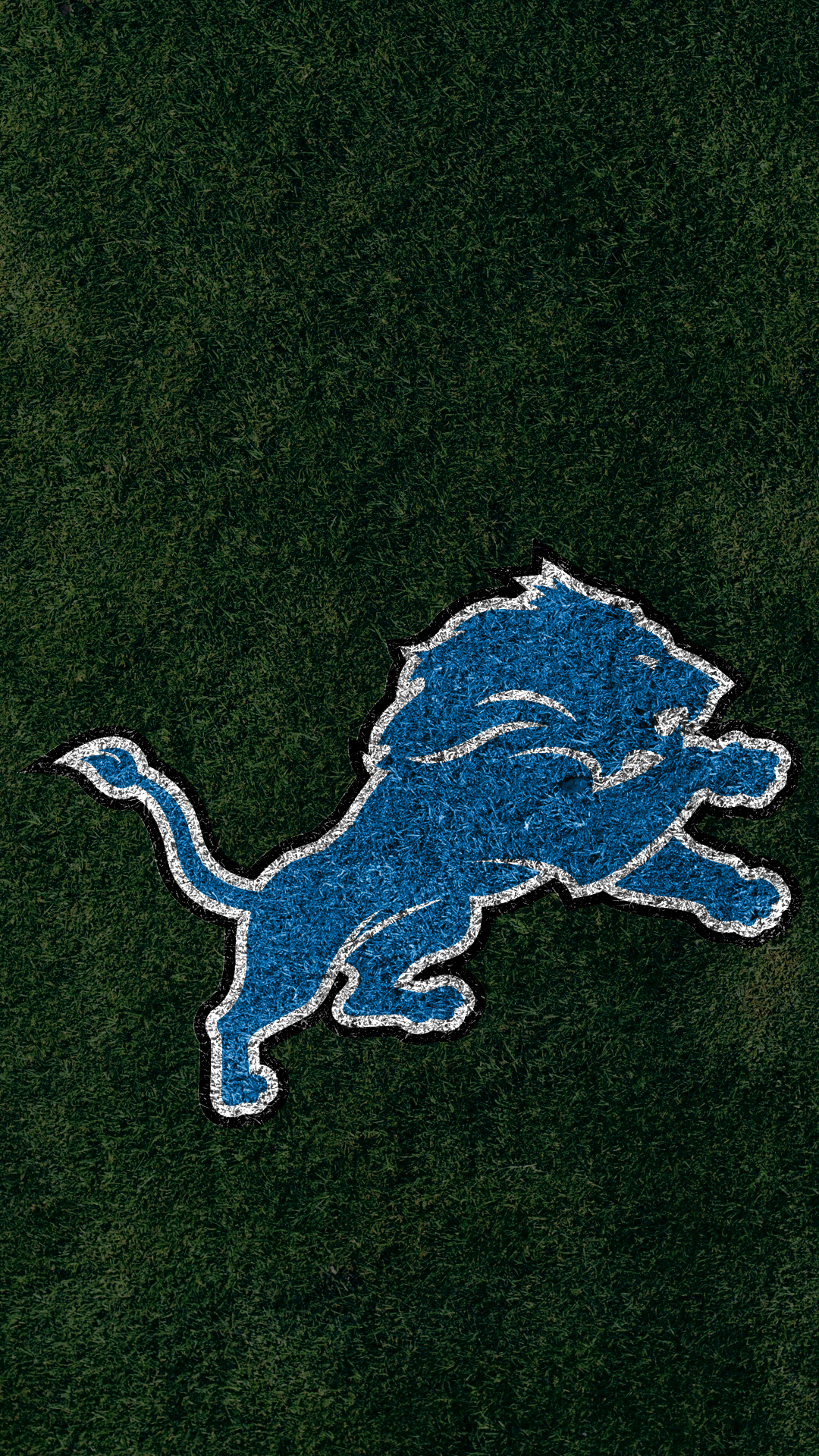 1080x1920 Detroit Lions 2018 NFL Mobile Turf Logo Wallpaper