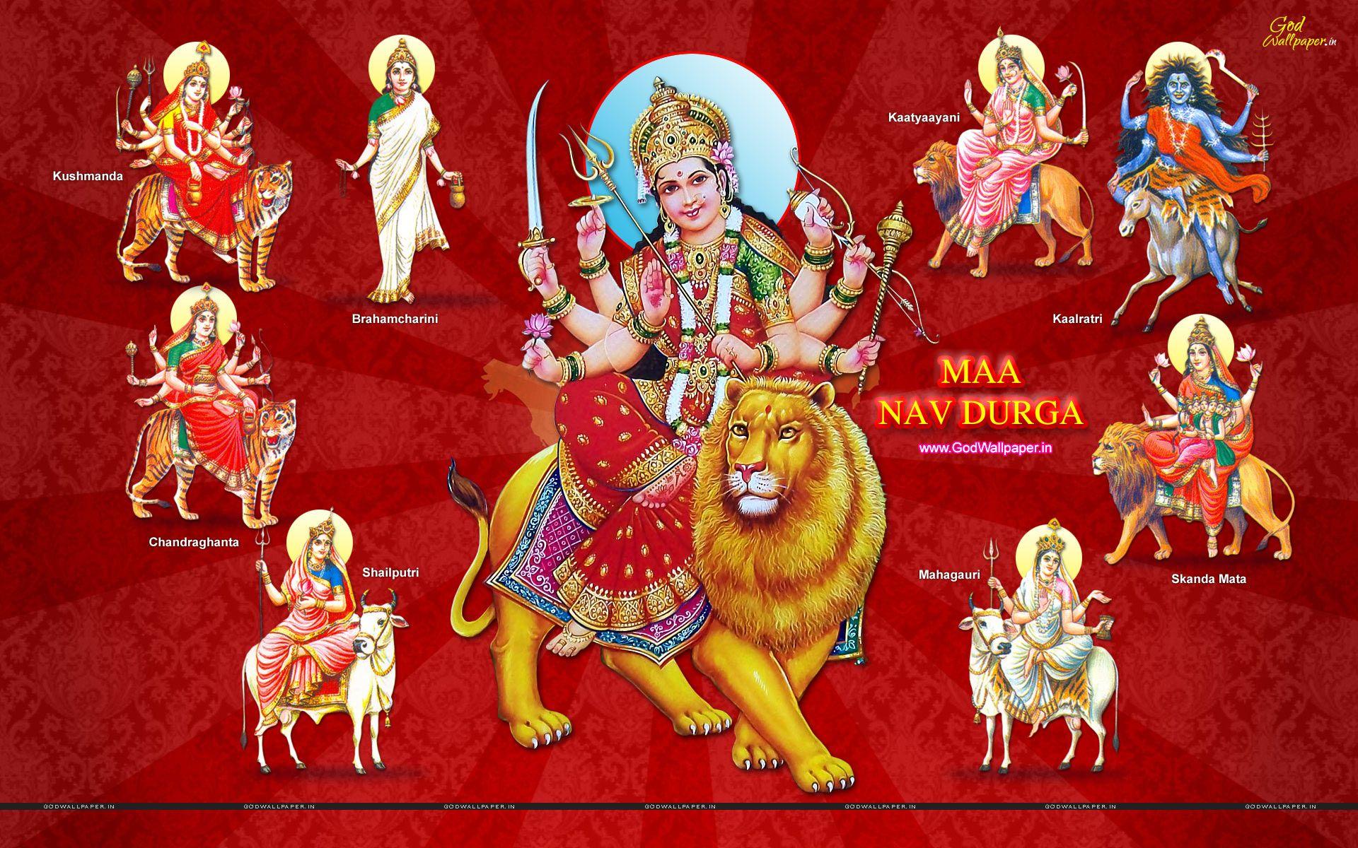 Nav Durga Wallpapers - Top Free Nav Durga Backgrounds - WallpaperAccess