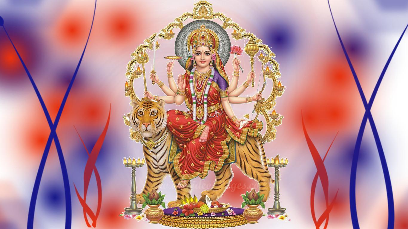 1366x768 Navratri Maa Durga HD Image, Wallpaper, and Photo (Free Download)