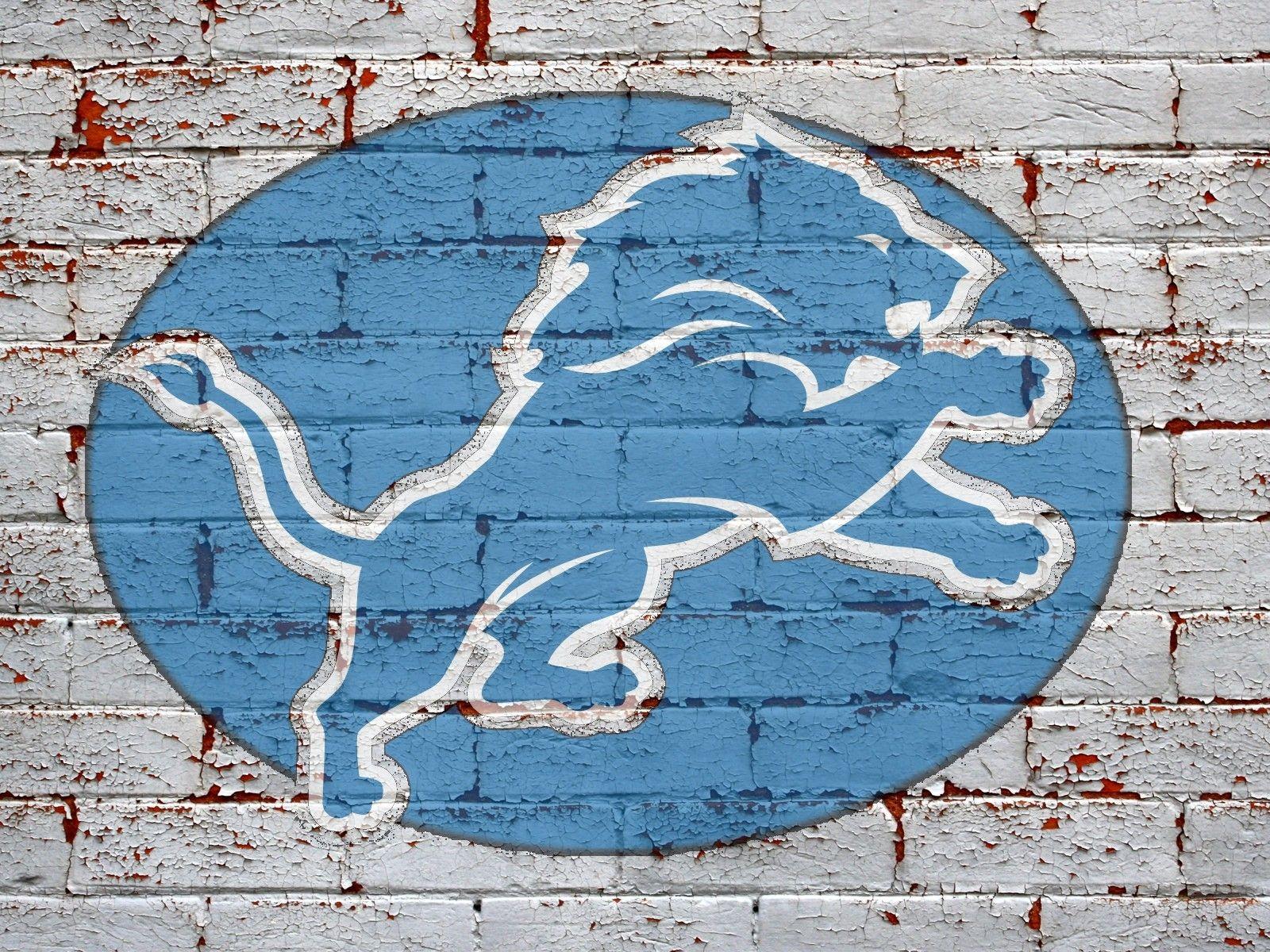 1600x1200 NFL Detroit Lions Logo On Grey Brick Wall 1600x1200 DESKTOP NFL