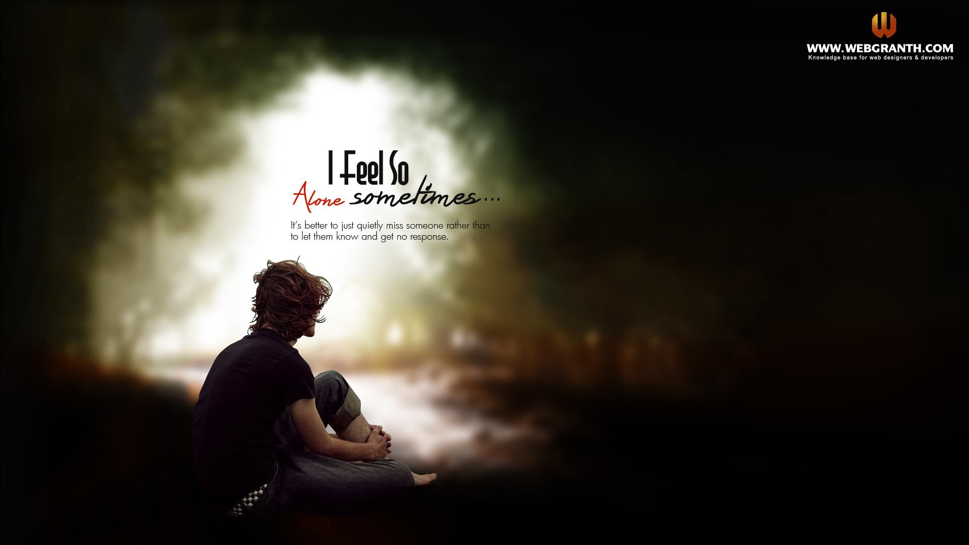 1920x1080 Alone Sad Wallpaper Download HD Alone Wallpaper Free