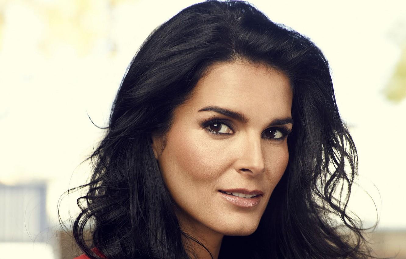 1332x850 Wallpaper background, model, portrait, actress, brunette, girl, background, model, hair, brunette, actress, Angie Harmon, Angie Harmon image for desktop, section девушки