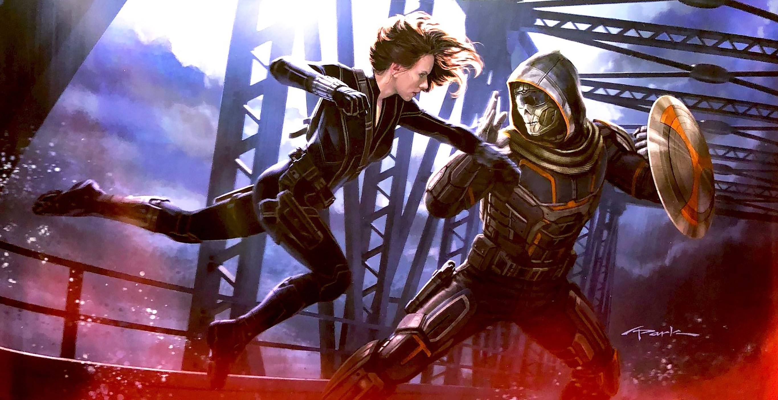 2731x1404 Black Widow vs Taskmaster Art Chromebook Pixel Wallpaper, HD Movies 4K Wallpaper, Image, Photo and Background
