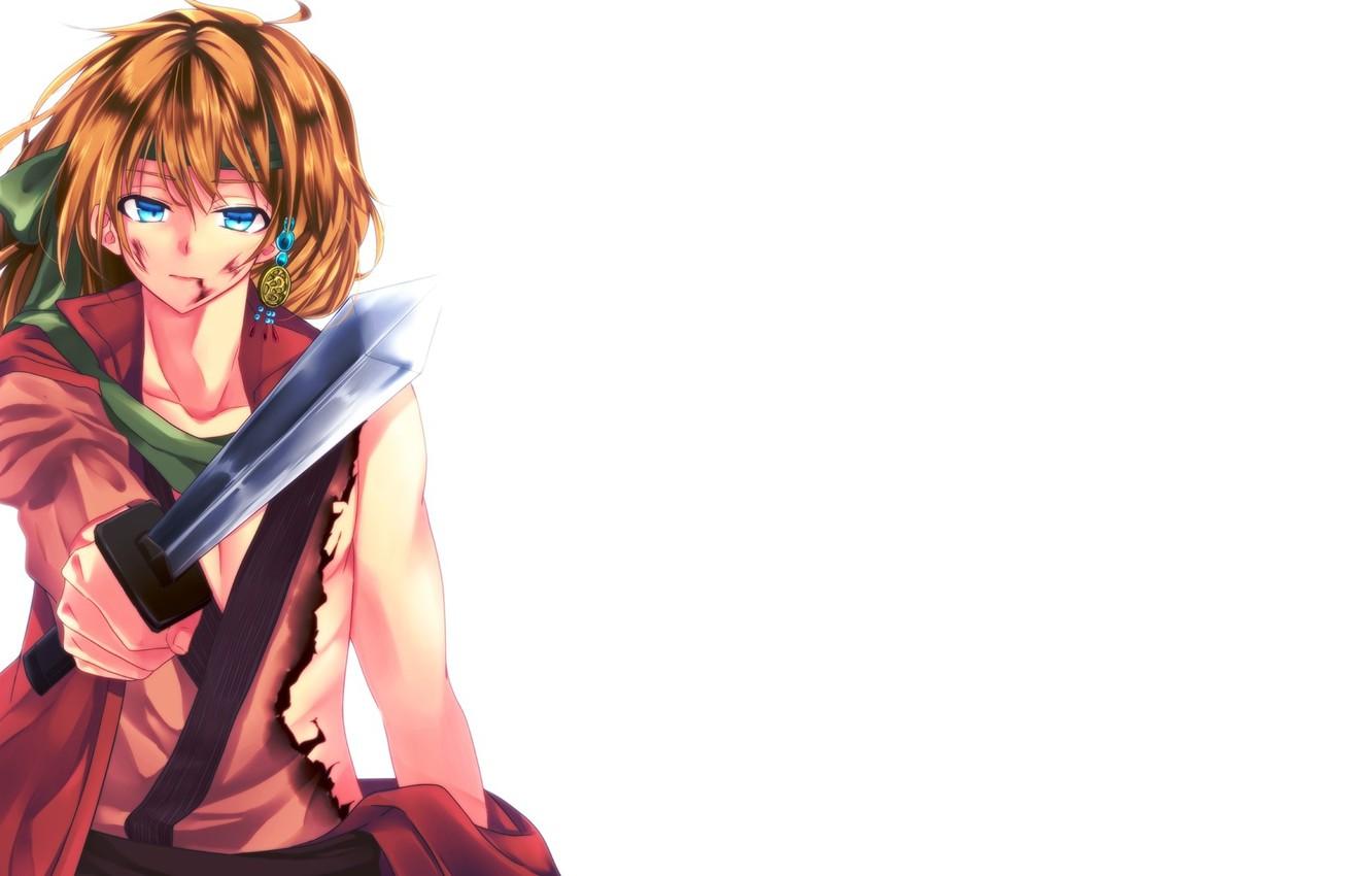 1332x850 Wallpaper sword, guy, Dawn Yona, Akatsuki no Yona, Yona of the Dawn, the yellow dragon, Zeno image for desktop, section сёнэн