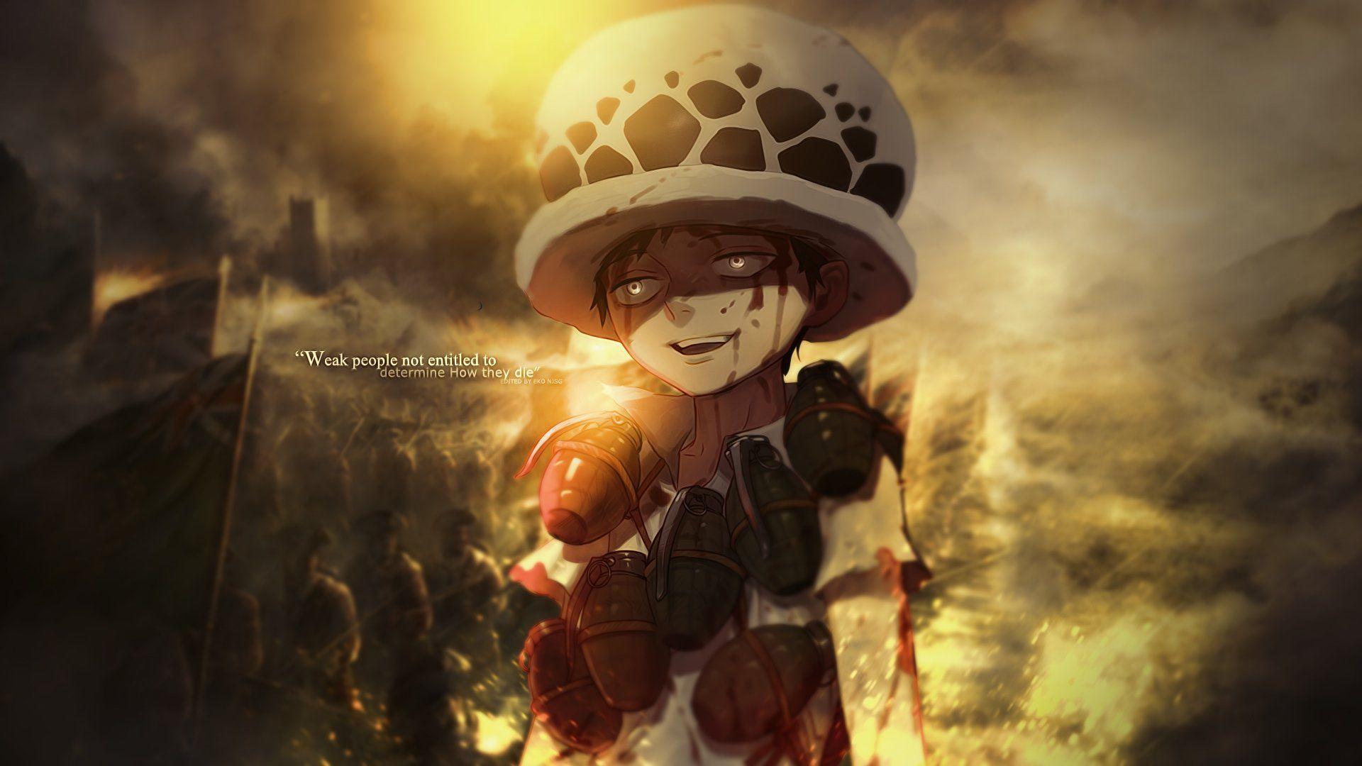 1920x1080 Anime One Piece Trafalgar Law Wallpaper. Trafalgar law wallpaper, One piece full, Anime one