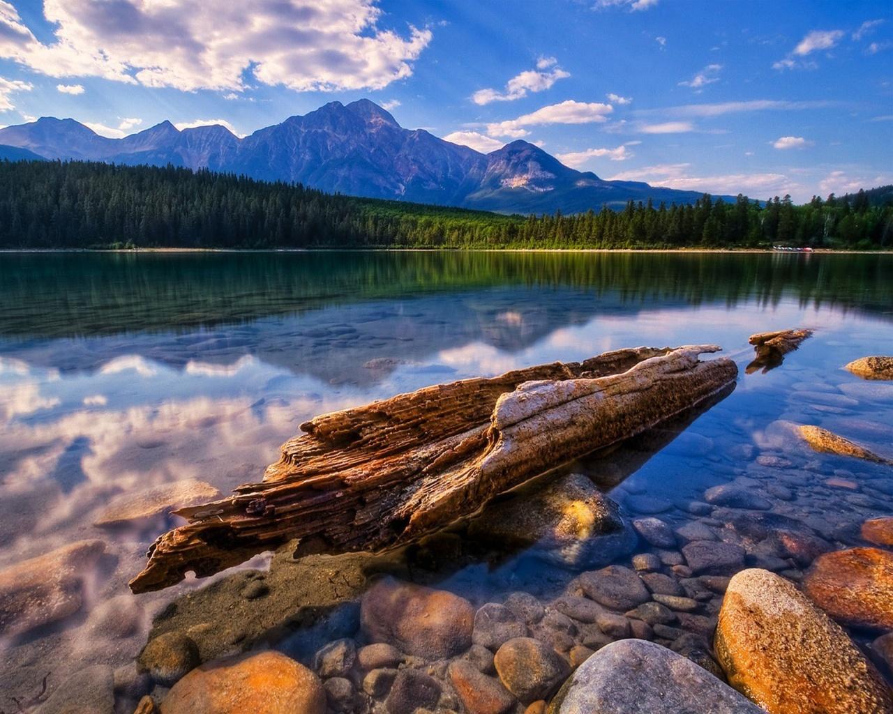 1280x1024 Clean Canadian Wilderness Nature Lakes HD Desktop Wallpaper HD Wallpaper