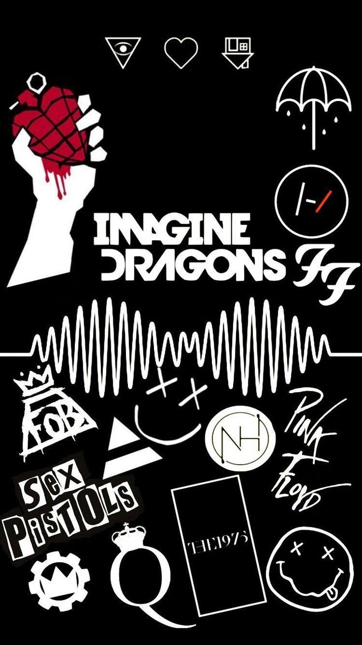 736x1309 Rock Band iPhone Wallpaper Free Rock Band iPhone Background - Rock band logos, Band wallpaper, Band logos