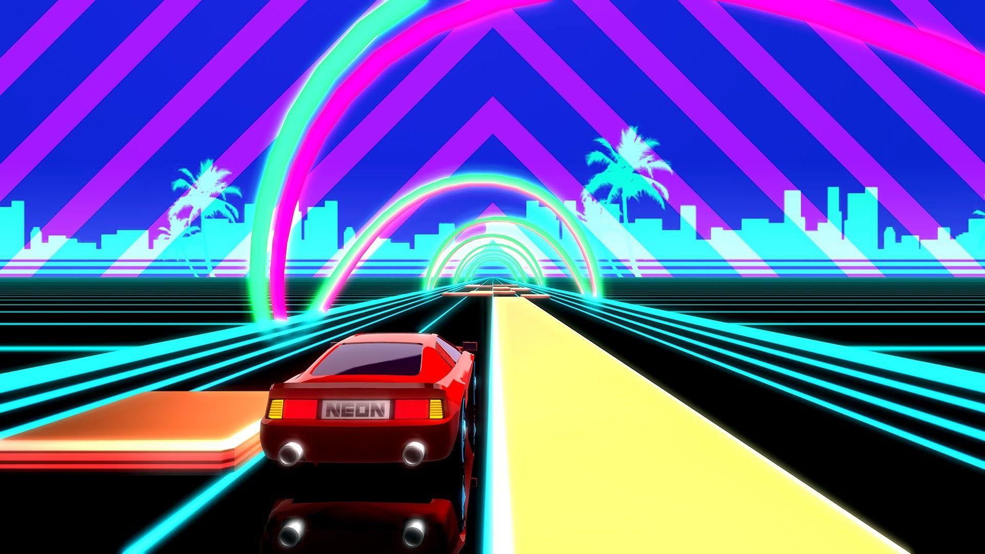 1920x1080 80S Neon Wallpaper background picture