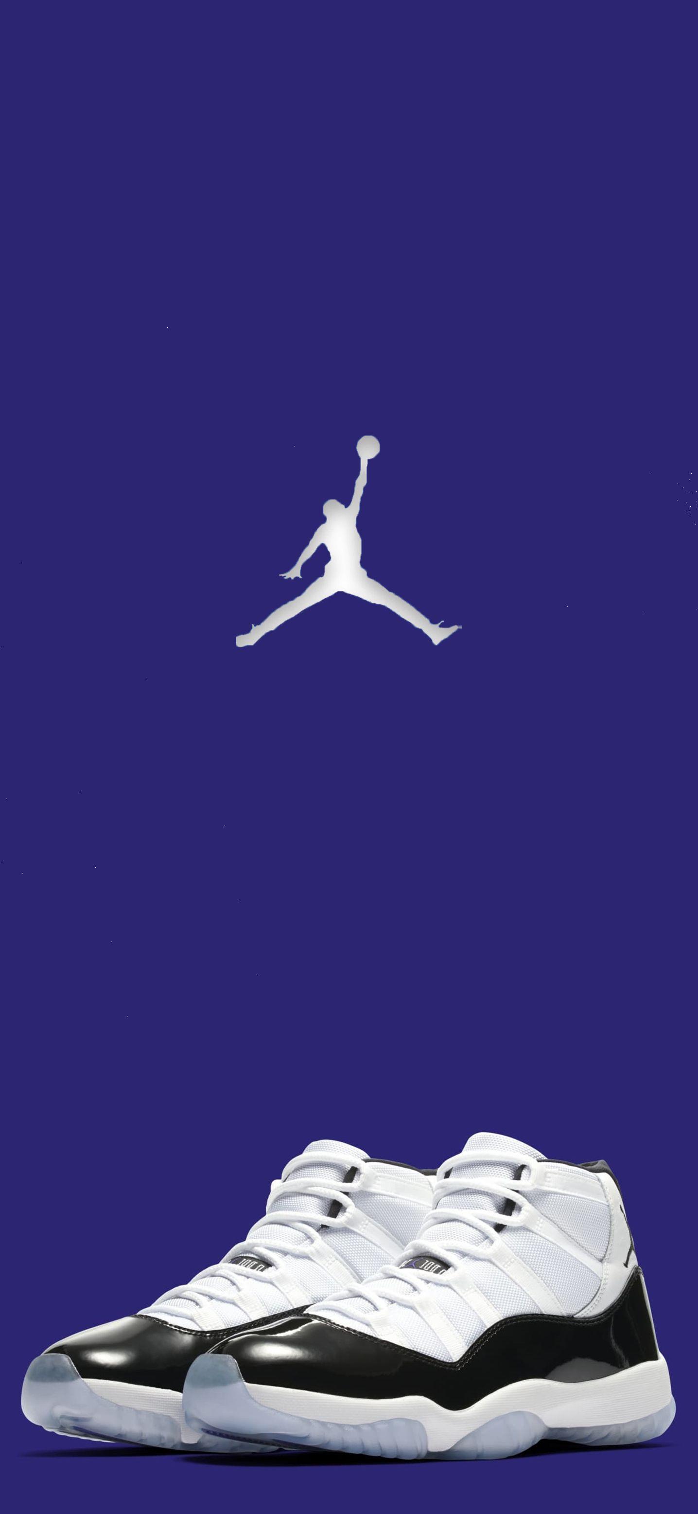 1436x3113 Air Jordan 11's (Concord). Sneakers wallpaper, Jordan shoes wallpaper, Jordan shoes retro