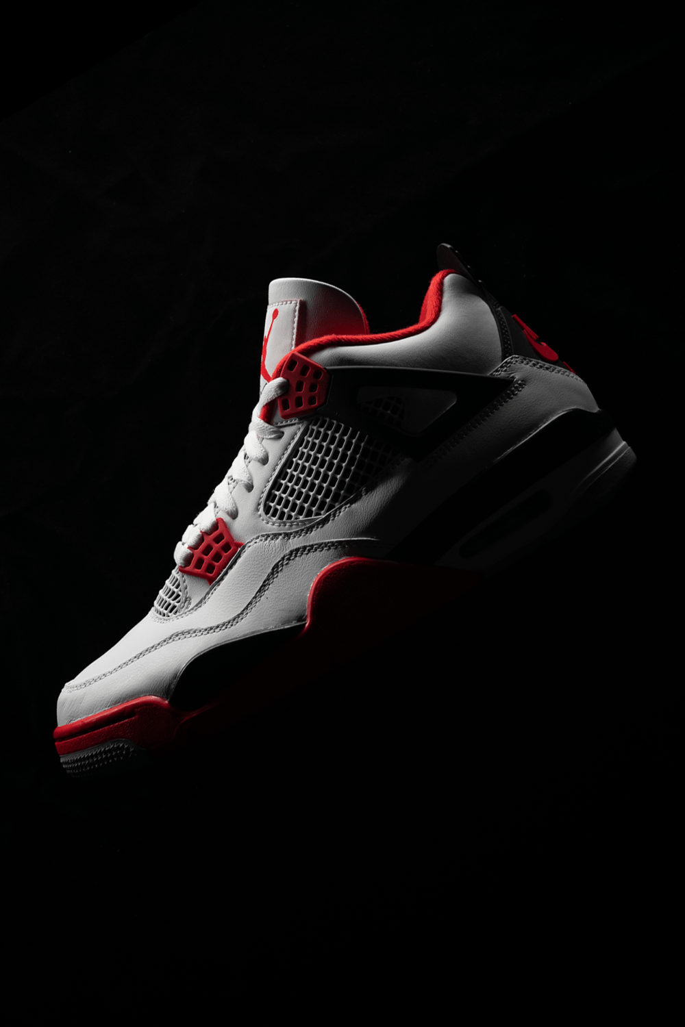 1000x1500 Air Jordan 4 Retro Fire Red 2020 160. Air jordans, Jordans for men, Red nike