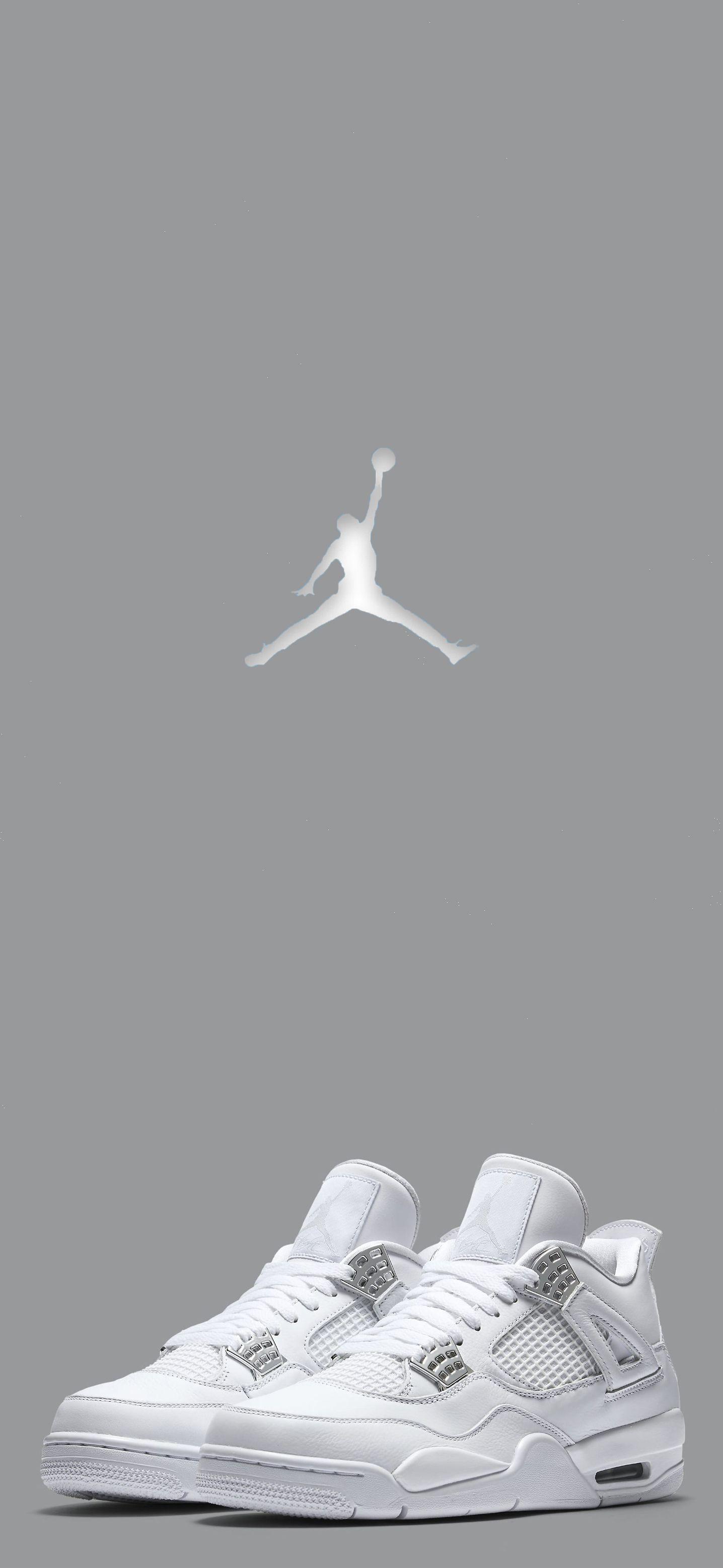 1436x3113 Air Jordan 4's (Pure Money). Jordan logo wallpaper, Nike shoes jordans, iPhone wallpaper jordan
