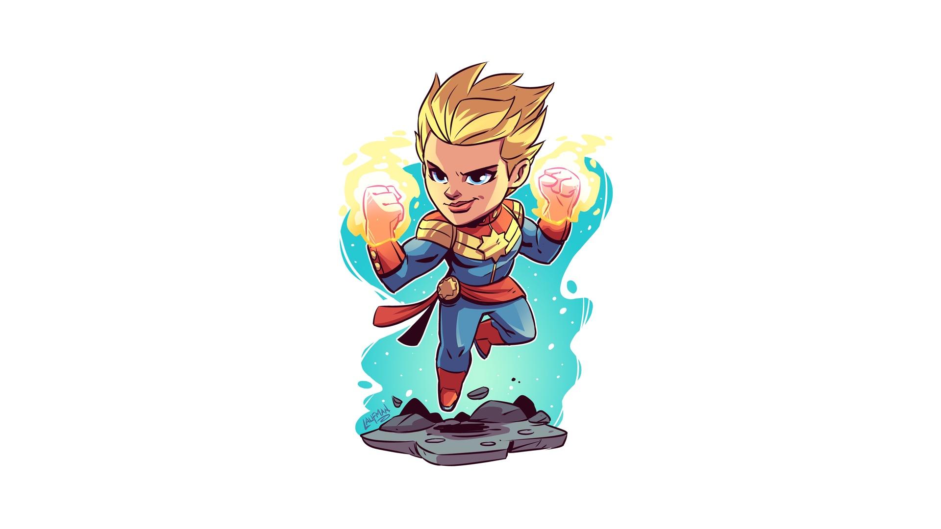 1920x1080 Captain Marvel Star Wars Minimals, HD Superheroes, 4k Wallpaper, Image, Background, Photo and Picture