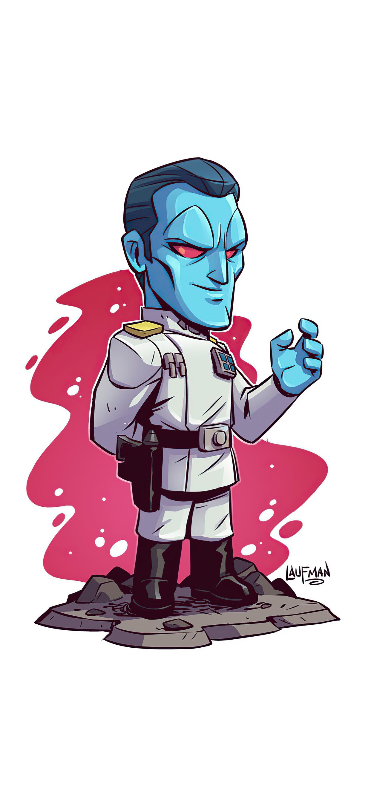 1242x2688 Thrawn Star Wars Minimal 5k iPhone XS MAX HD 4k Wallpaper, Image, Background, Photo and Picture