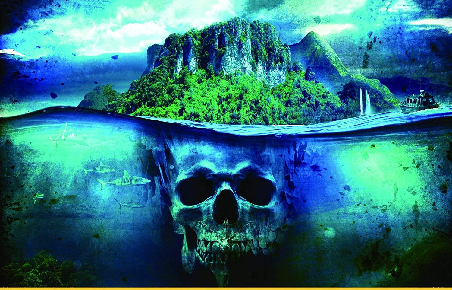 1500x961 Scary Ocean Skeleton Mountain Piece Jigsaw Puzzle for Adults and Kids Wooden Games Festival Gift : Toys & Games