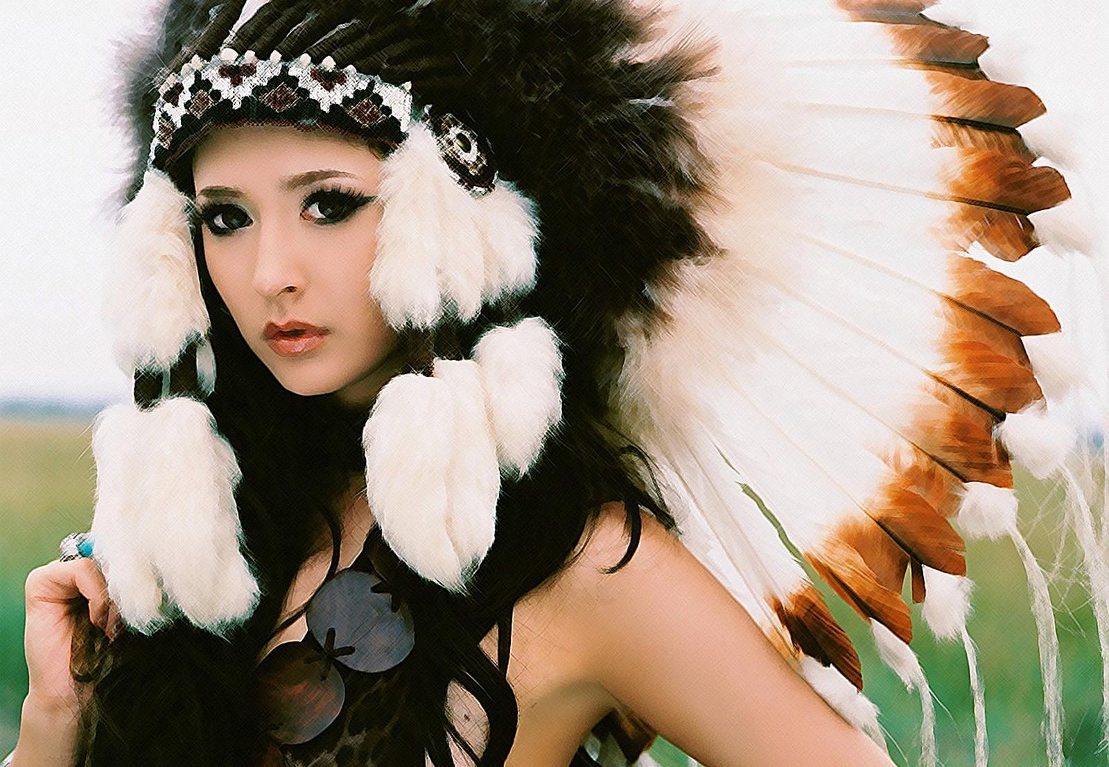 1600x1106 brunettes women feathers western crowns native americans american indians 1600x1106 wallpaper High Quality Wallpaper, High Definition Wallpaper