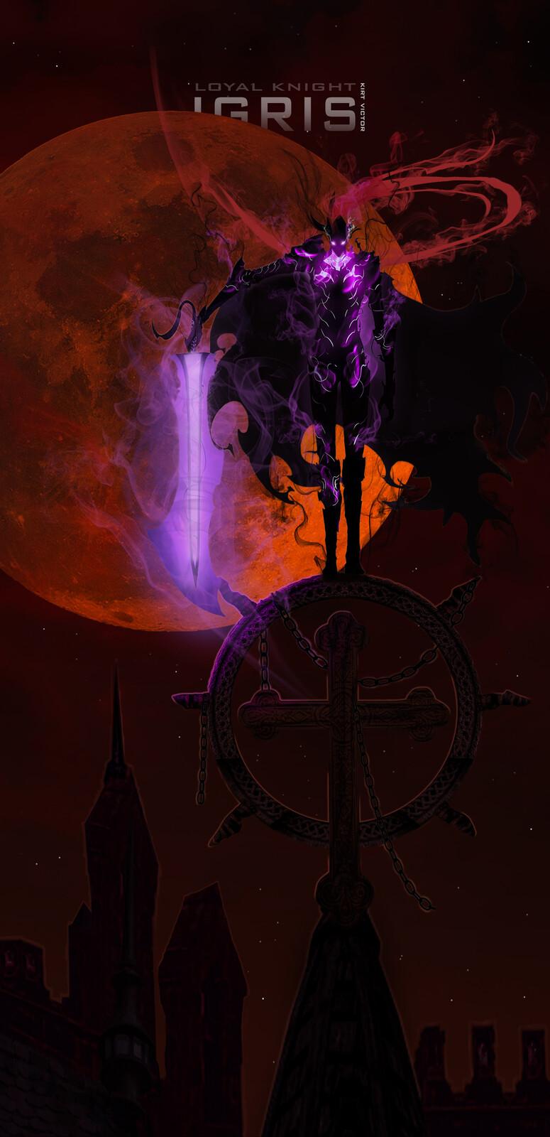775x1600 IGRIS SOLO LEVELING WALLPAPER, Kirt Victor