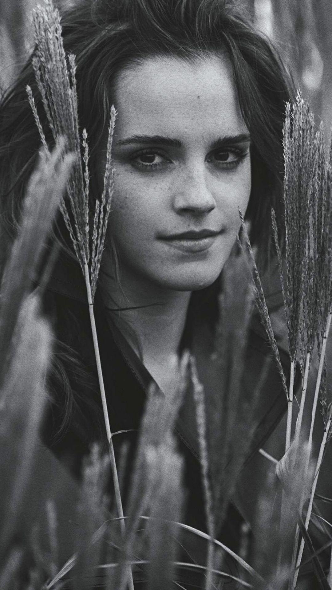 1080x1920 1080x1920 emma watson, celebrities, girls, hd, monochrome, black and white for iPhone 8 wallpaper