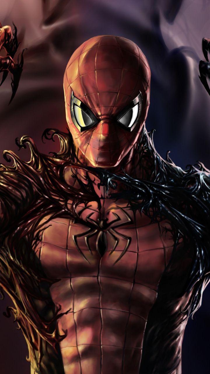 720x1280 Carnage, Venom, Spider Man, Artwork, 720x1280 Wallpaper. Spiderman Artwork, Spiderman, Marvel Spiderman