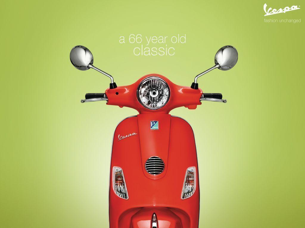 1024x768 VESPA SCOOTER WALLPAPER