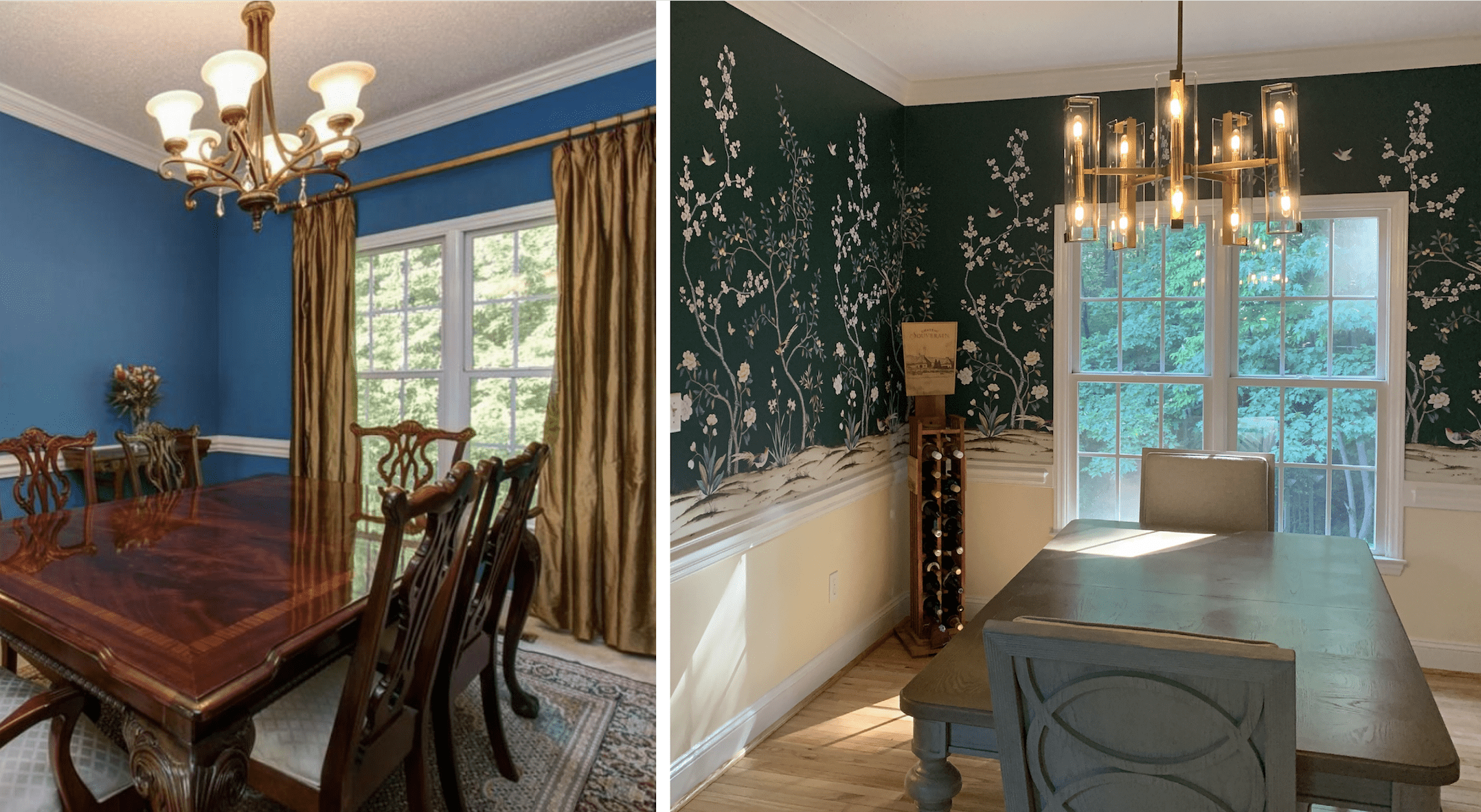 2156x1182 Custom Wallpaper Turned This Room Into A Garden