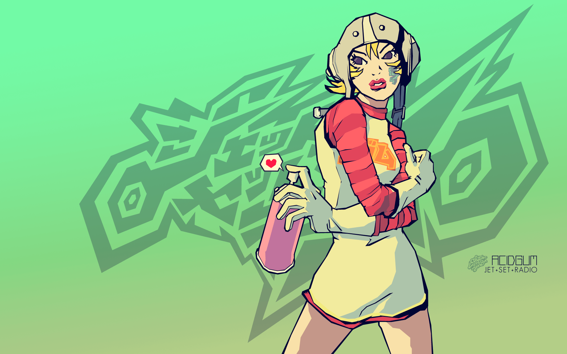 1920x1200 Jet Set Radio Gum HD Wallpaper