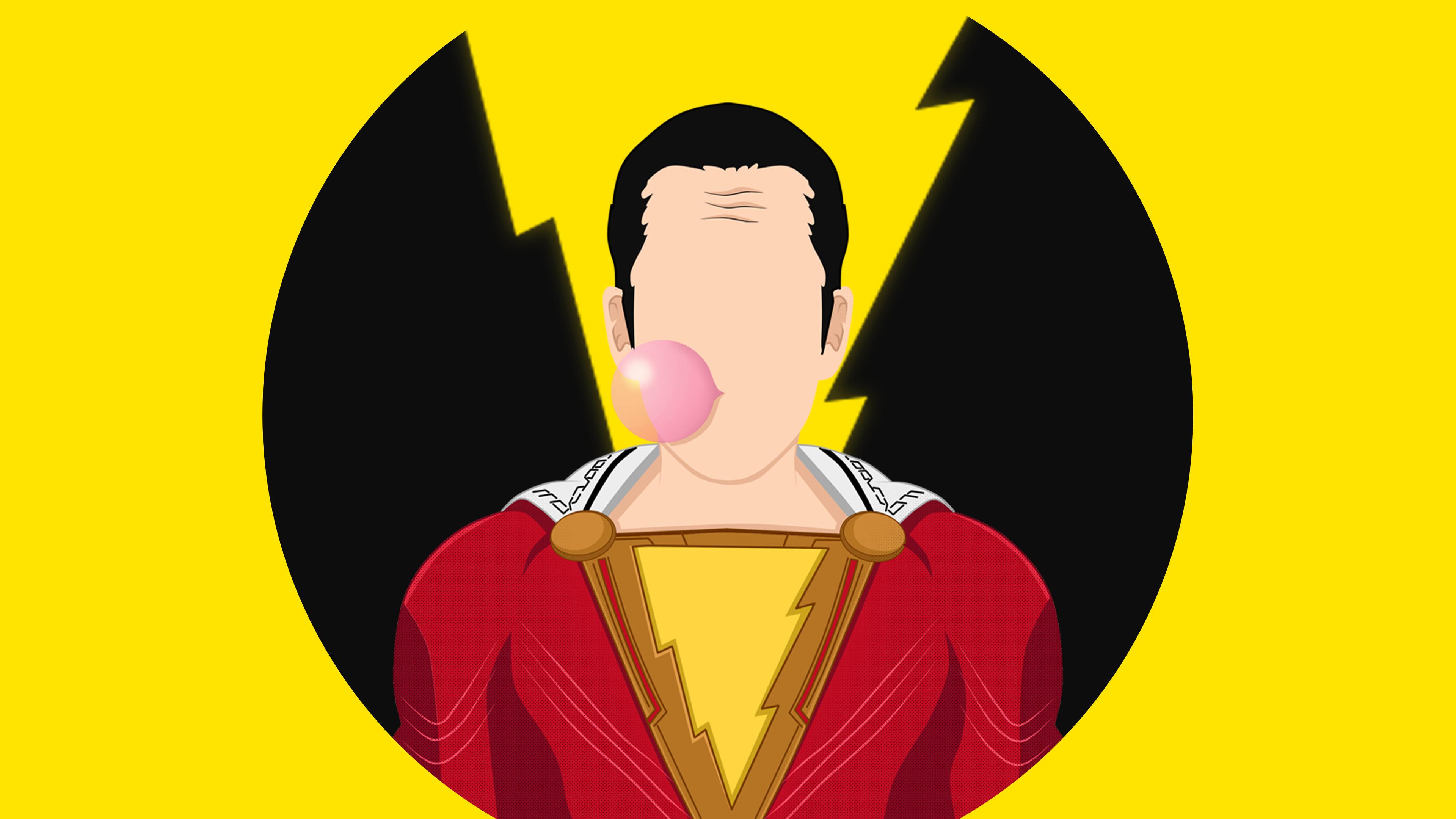 3840x2160 Wallpaper 4k Shazam Chewing Gum Wallpaper
