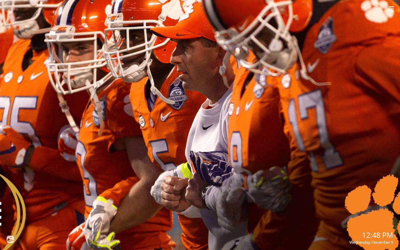 1280x800 Clemson Tigers Football HD Wallpaper New Tab Fan Tab