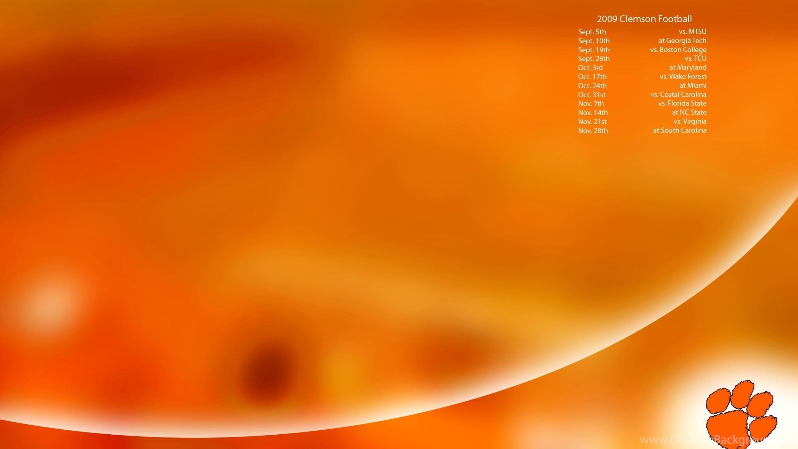 2560x1440 CLEMSON TIGERS College Football Wallpaper Desktop Background