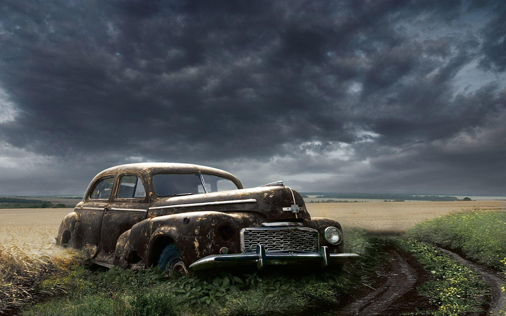 1920x1200 Classic Car and Landscape Wallpaper, HD Classic Car and Landscape Background